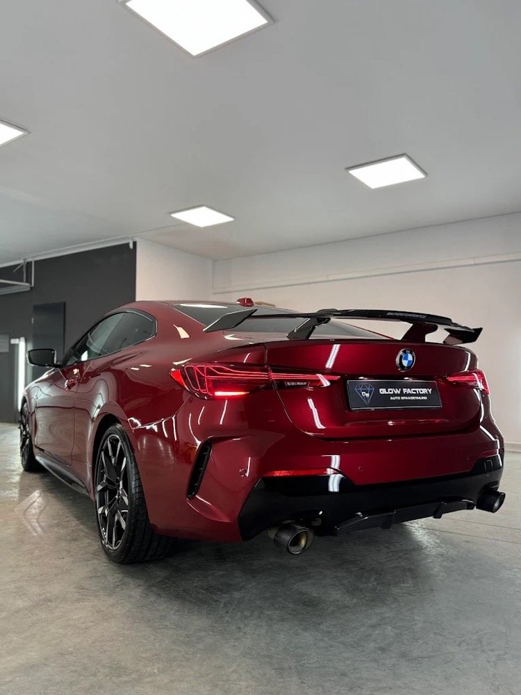 BMW Seria 4 czerwone po detailingu