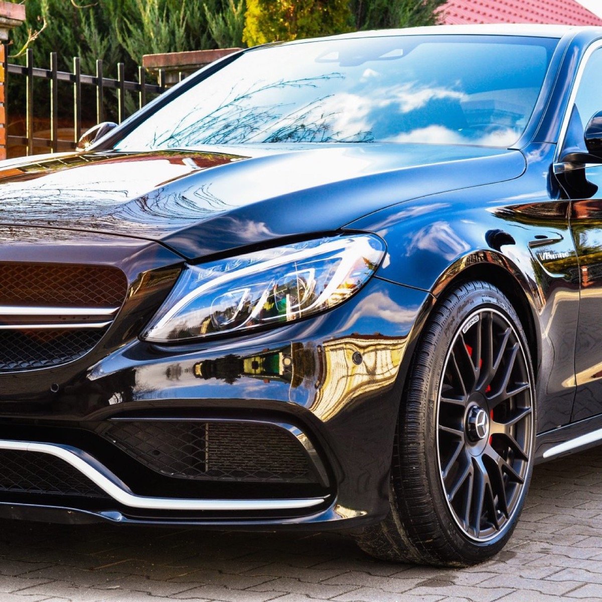 Mercedes C63 AMG po korekcie i powłoce